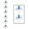 Beistle Club Pack of 12 Winter Wonderland Themed Snowflake Firework Stringer Hanging Party Decorations 7'